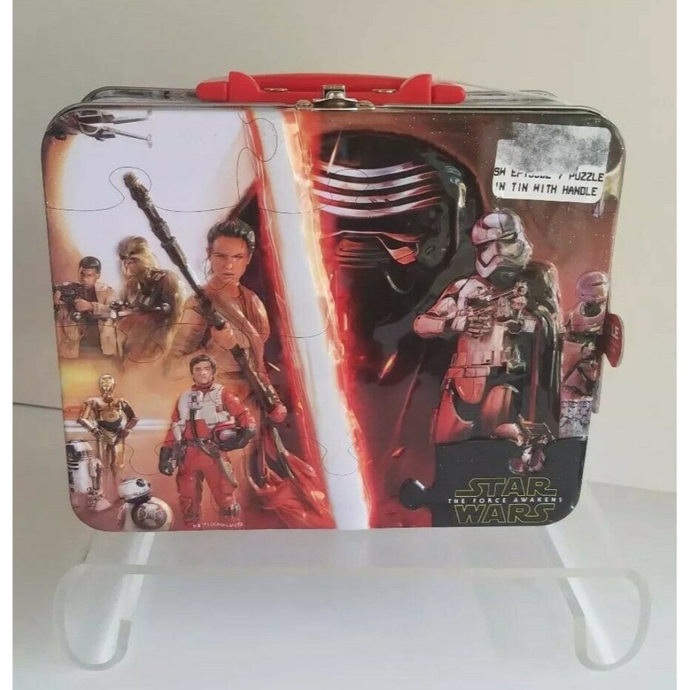 New Star Wars The Force Awakens Tin Lunch Box Unopened 100 Pc Puzzle NIB w/Tag